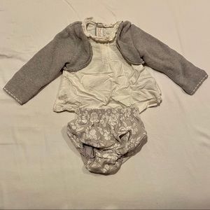 Super cute 3m girls set top & floral bloomers